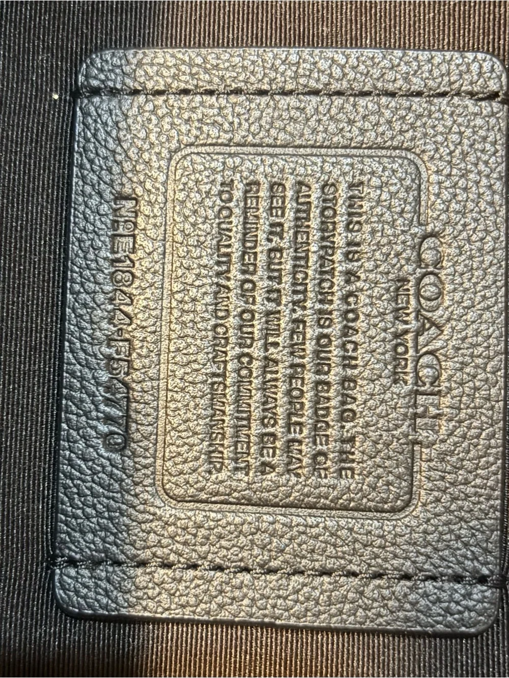 2018 Coach Charles F54770 Leather Sling Pack.